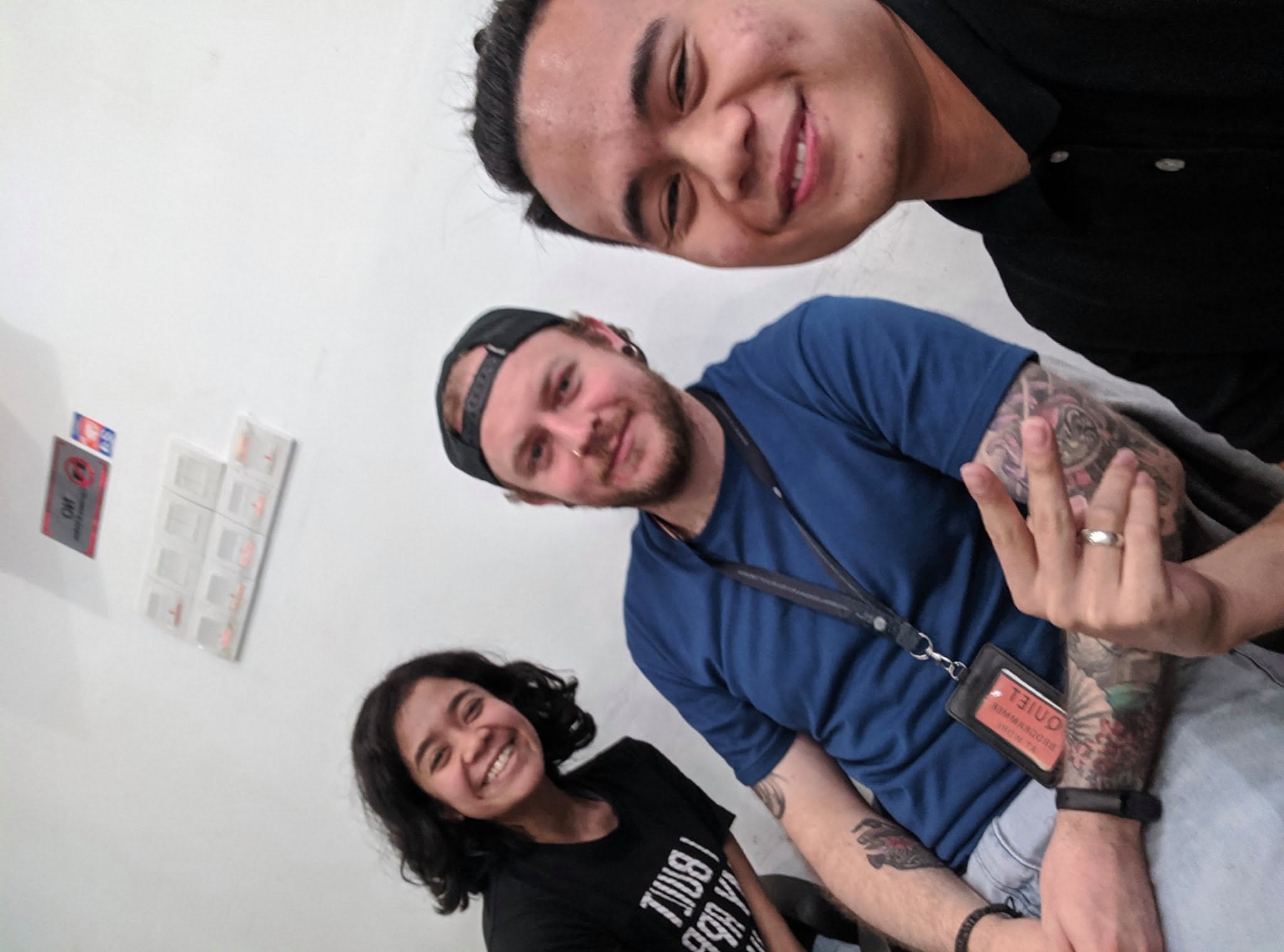 With the instructor